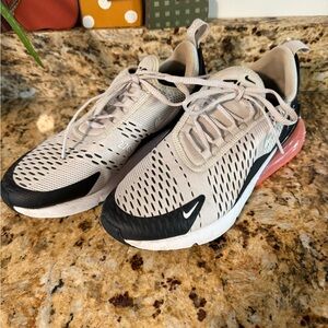 Nike Air Max 270 Cream and Black Sneakers